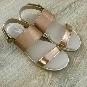 Alfani rose gold metallic sandals size 7.5